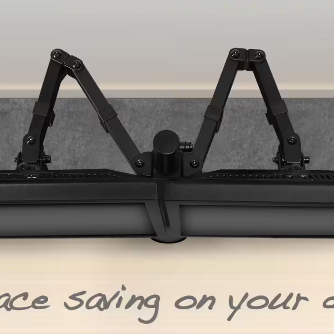 ACT AC8302 dubbele monitorarm, zwart