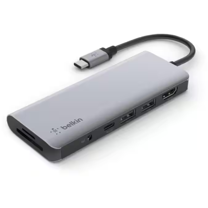 Belkin AVC 009 Multiport Adapter, zilver