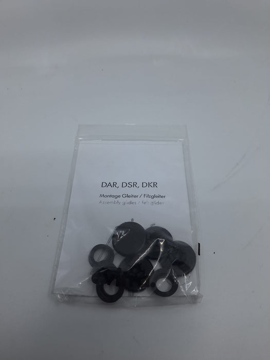 Vitra DAR voetdopjes, glad, zwart