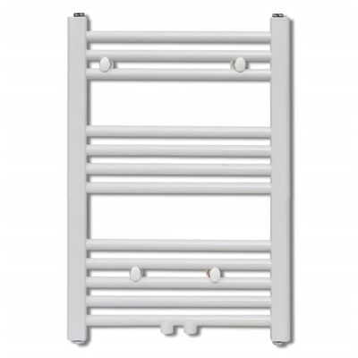 VidaXL radiator handdoekrek, 50 x 76.4 cm, wit