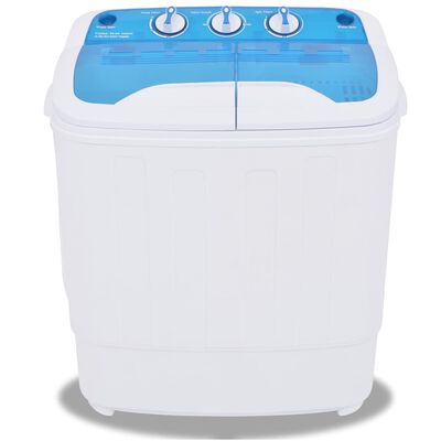 VidaXL wasmachine, wit / blauw, 5,6 kg