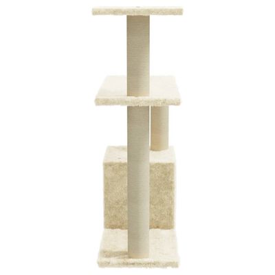 VidaXL kattenkrabpaal, creme, 70 cm