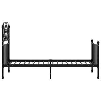 VidaXL bedframe, zwart staal, 200 x 90 cm