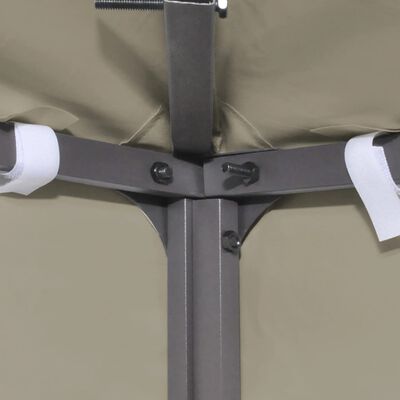 VidaXl Vervangend tentdoek prieel, beige, 3 x 3 meter
