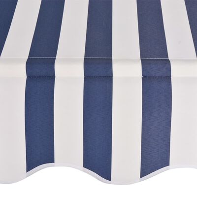 VidaXl luifel, blauw / wit gestreept, breedte 300 cm