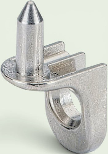 Kastplankdrager set van 4 stuks, vernikkeld, 5 mm