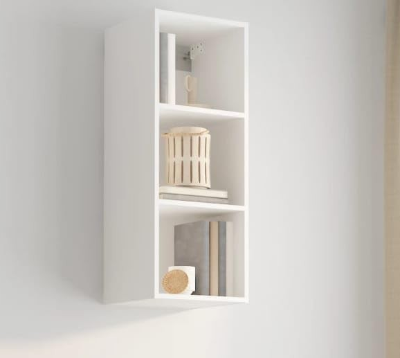 VidaXL wandkast, wit hoogglans, 34.5 x 32.5 x 90 cm