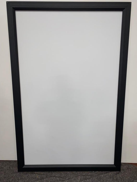 Projectiescherm, zwarte lijst, 128.5 x 196 cm