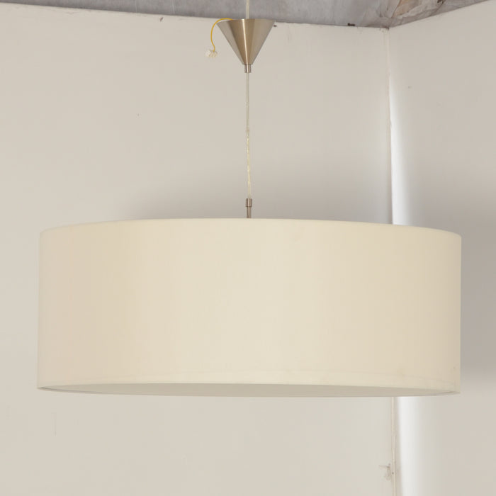 Hanglamp, rond, gebroken wit, 30 x 82 cm ø