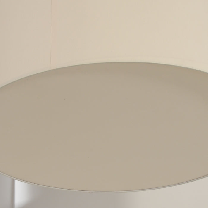 Hanglamp, rond, gebroken wit, 30 x 82 cm ø