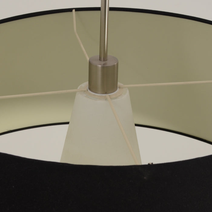 Hanglamp, zwart, conisch, 30 x 75 cm ø