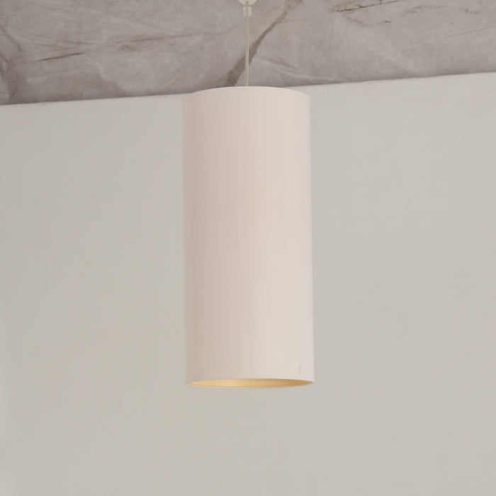 Hanglamp, rond, gebroken wit, 46 x 20 cm ø