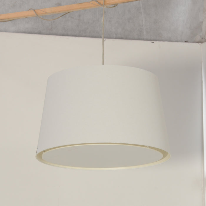 Vibia hanglamp, conisch, gebroken wit, 40 x 65 cm ø