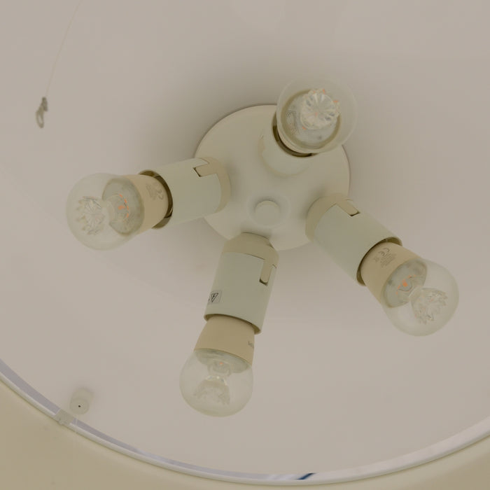 Vibia hanglamp, conisch, gebroken wit, 40 x 65 cm ø