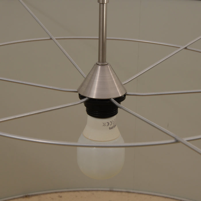 Hanglamp, bruin, 40 x 80 cm ø, stof