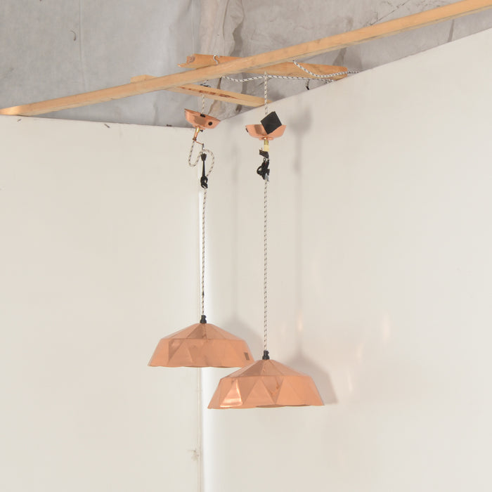 HK Living hanglamp, set van 2, koper, 32 x 14 cm hoog