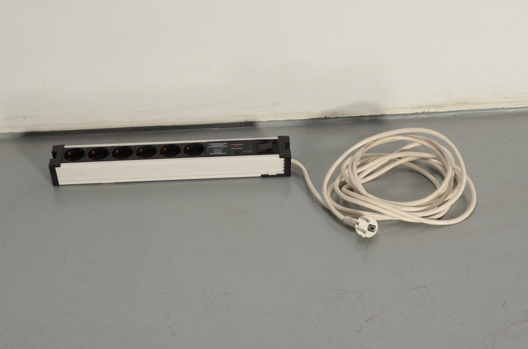 Connectra stekkerblok, aluminium / kunststof, 6 aansluiting