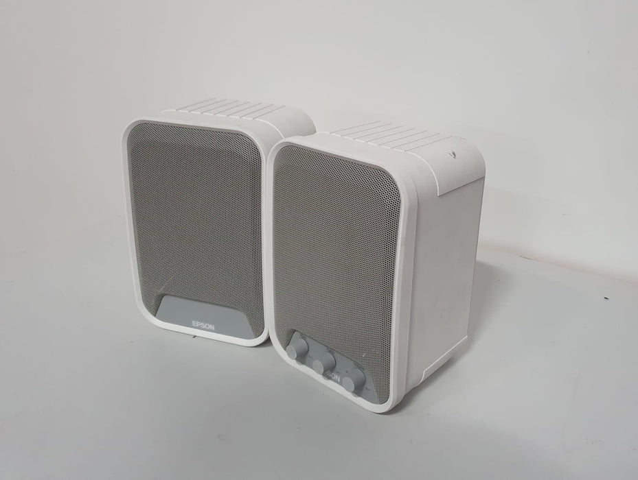 Epson speakers, wit, 15 x 13 x 23 cm, set van 2