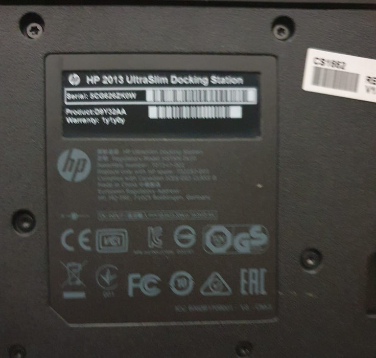 HP Ultraslim D9Q32AA dockingstation, zwart